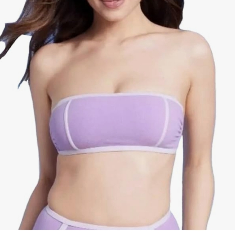 Purple bikini top size small NWT